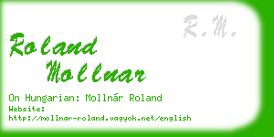 roland mollnar business card